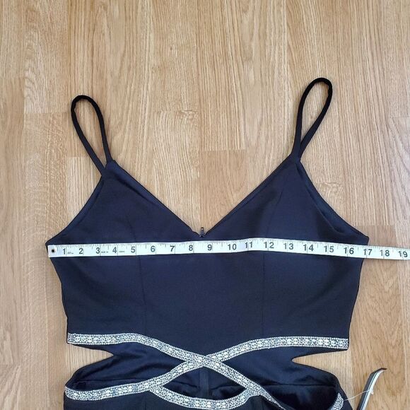 Speechless Juniors' Infinity-Waist Bodycon Dress size 13 in Black - NEW - Picture 9 of 12